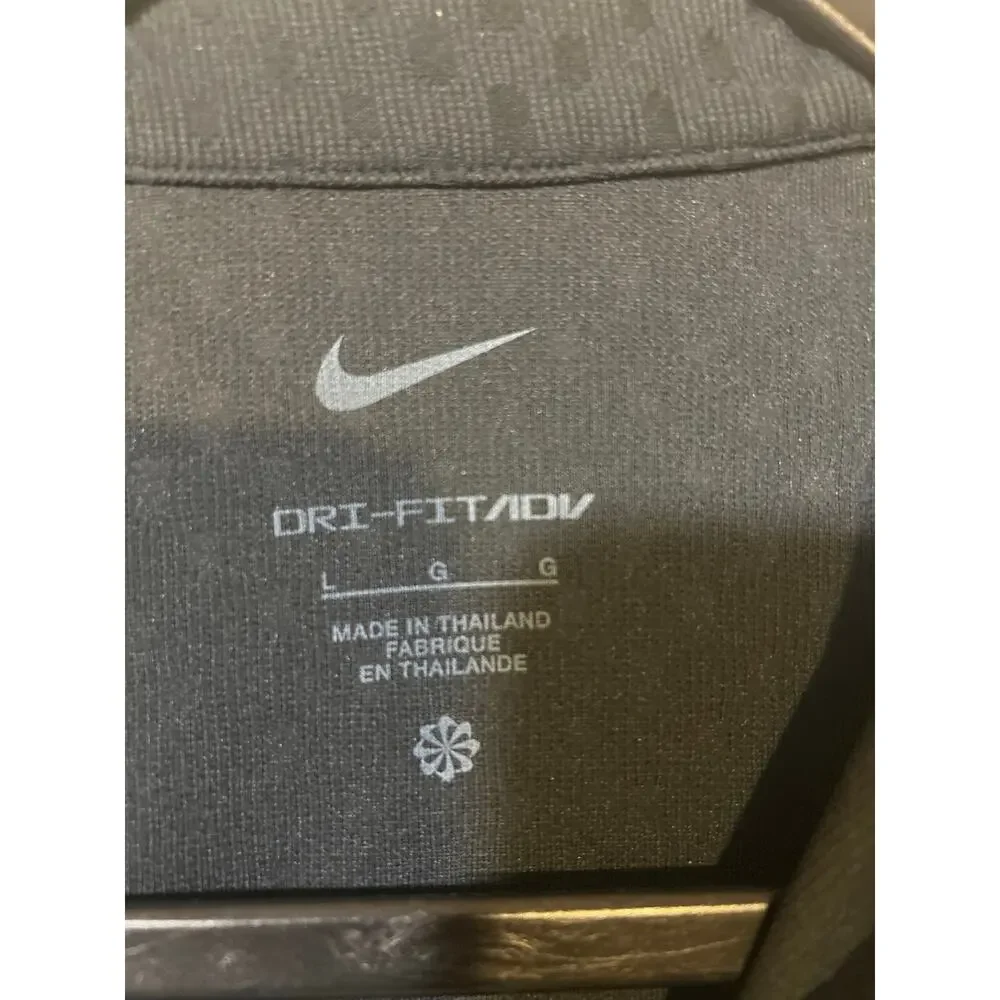 Nike Dri-FIT Women's Large Black‎ Golf Polo Shirt Celtic Logo